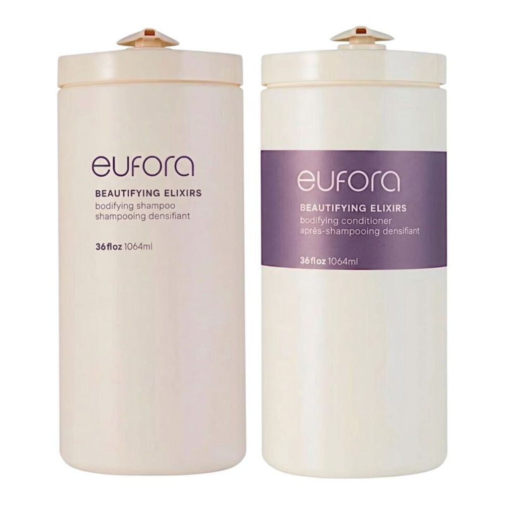 Eufora Beautifying Elixir Bodifying Shampoo & Conditioner 36 Oz Set